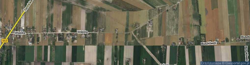 Zdjęcie satelitarne Wiejska ul.